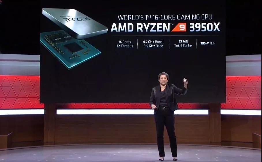 16核7纳米超级猛兽！AMD发布锐龙 9 3950X处理器，性能完爆英特尔i9